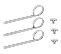 Jiayouy 3 Set Trumpet Valve Slide Finger Ring with Holder Screw for Trumpet Accessory Replacement