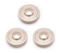 Jiayouy 3Pcs Copper Horn Cover Valve Bottom Cap for Baritone 3 Rotary Valve Repair Parts