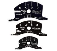 Jiayouy 3pcs Fingerboard Scraper Making Template Tool 1/2 3/4 4/4 Violin Bridges Repair Reference Tool Black