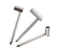 Jiayouy 3Pcs Guitar Hex Dia 7mm /8mm Truss Rod Wrench Guitar Neck Box Adjustment Wrench Luthier Tool Silver