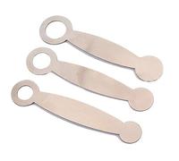 Jiayouy 3Pcs Stainless Steel Flute Leveling Rings Pad Repair Tools Woodwind Repair Tool Silver