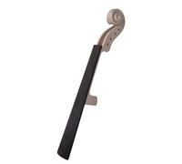 Jiayouy 4/4 Size Violin Neck Head Unfinished Ebony Fingerboard for Violin Parts Replacement