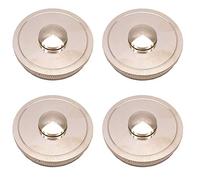 Jiayouy 4Pcs Copper Horn Instrument Cover Valve Bottom Cap for Euphonium 4 Valve Repair Parts