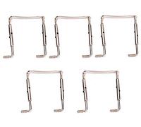 Jiayouy 5pcs 4/4-1/4 Violin Chin Rest Clamp Screws Violin Replacement Parts DIY Fittings Silver