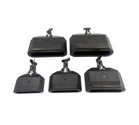 Jiayouy 5Pcs Percussion Jam Block Set Plastic Black Musical Percussion Blocks Latin Drum Instrument for Jazz Drum Kit, Includes 8.58inch, 7.87inch, 6.54inch, 6.06inch, 5.9inch