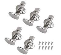Jiayouy 5Pcs Silver Clarinet Metal Thumb Finger Rest with Screws Fit for Clarinet Oboe Woodwind Instrument