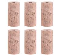 Jiayouy 6pcs Flute Headjoint Cork Plugs Natural Corks Cap Flute Repair Part Accessaries