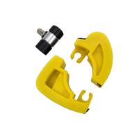 Jiayouy Bass Drum Kick Pedal Cam Replacement Part Kit Plastic Yellow Bass Drum Pedal Cam with Beater Counterweight