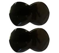 Jiayouy Black Falam Slam Patch Double Pedal Patch Bass Drum Head Patch 2 Pack