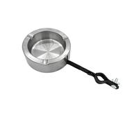 Jiayouy Clamp-On Mic Stand Ashtray Holder Metal Ash Tray Clip Attachment for Microphone Stand Music Stand Drum Set Accessories