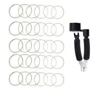 Jiayouy Classical Guitar Strings 5 Sets Nylon Guitar Strings with 1pcs 3 in 1 Guitar Restringing Tool Including Guitar String Winder and Cutter, Guitar Pin Puller Function