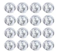 Jiayouy Clear Mushroom Style Guitar Effect Pedal Footswitch Toppers Foot Nail Cap Protection Cap for Guitar Effect Pedal Protection Cap 16-Pack
