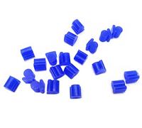Jiayouy Dia 4mm Valve Rotor Rubber Buffering Stop for French Horn Euphonium Tuba Trombone Blue 20pcs