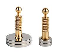 Jiayouy Gold Round Base Magnet Acoustic Guitars Accessory Luthier DIY Tools for Repair Top Cracks, Magnetize Pickups ect 2PCS