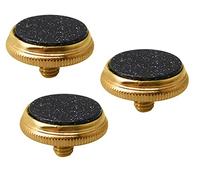 Jiayouy Gold Starry Sky Inlay Trumpet Finger Buttons for Trumpet Accessory Replacement 3 Pcs