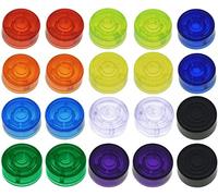 Jiayouy Guitar Effect Pedal Footswitch Toppers Foot Nail Cap Protection Cap for Guitar Effect Pedal Protection Cap Colorful 20PCS/Set