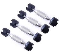 Jiayouy Luthier Guitar Tool Metal Brace Repair Jack Sound Beam Support 2-7/8" to 4-3/8" Silver 4Pcs