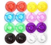 Jiayouy Multi Colors Mushroom Style Guitar Effect Pedal Footswitch Toppers Foot Nail Cap Protection Cap for Guitar Effect Pedal Protection Cap 16-Pack