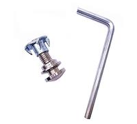 Jiayouy Mushrooms Head Guitar Strap Locks Metal Strap Buttons End Pins with Mounting Nut for Acoustic Classical Electric Guitar Bass Ukulele, Silvery