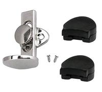 Jiayouy Oboe Clarinet Thumb Rest, Metal & Rubber, Silver, Fits 1.45-1.75cm Thumb, With 2pcs Rubber Cushion Protector