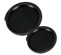 Jiayouy Pack of 2 Rubber Acoustic Guitar Soundhole Cover Feedback Reducer Buffer Black Fit for 3.34 Inch / 4Inch Sound Hole