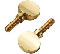Jiayouy Saxophone Parts 2Pcs Brass Neck Screws, Copper, Golden, 4mm Thread, for Soprano Alto Tenor Saxophone