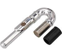 Jiayouy Silver Plated Flute Curved Head Joint Mouthpiece Replacement Woodwind Instrument Accessories