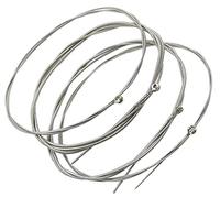 Jiayouy Strings Stainless Steel 4 String Bass Strings with Small Ball Ends 4 Strings/Set String Gauges: 046-100