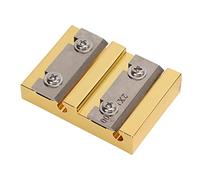 Jiayouy Violin Peg Reels Violin Peg Reels Shaver Shaver Violin Making Tools Golden Zinc Alloy Luthier Tools with Professional Blades 2 Holes Violin for Making New Violin Tuning Pegs(Cyllde)