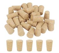JIAYUET 100 PCS Mini Natural Wine Bottle Corks, Small Tapered Wood Cork Stoppers Plugs for Craft Wine Bottles, 22 x 17 x 35mm