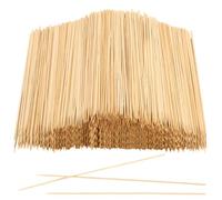 JIAYUET 1000 PCS Bamboo Skewers, 30cm Wooden Sticks for BBQ, Kabobs, Chocolate