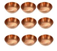 JIAYUET 12 Pack Small Stainless Steel Dipping Bowls, 90ml/3oz Rose Gold Sauce Dishes Condiment Cups for Appetizers, Sushi, and Kitchen Use