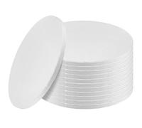 JIAYUET 12PCS 10 Inch Round Cake Boards, 12mm Thick Cake Drums Sturdy Baking Base for Birthday Decorating, Wedding Dessert Tables