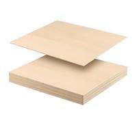 JIAYUET 15 PCS 20 x 20cm Square Plywood Wood Sheets, 2mm Thickness Unfinished Basswood Sheets, 8 Inch Blank Wooden Board for DIY Craft, Painting