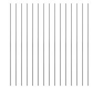 JIAYUET 15 Piece Stainless Steel Round Rods,300 x 3 mm Metal Solid Shaft Bars for DIY Crafts Models,Silver