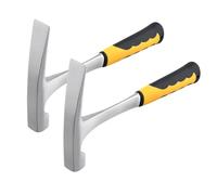 JIAYUET 2 Pack 24oz Geological Rock Pick Fossil Hammer, 30cm Geology Brick Flat Head Hammer for Mining, Prospecting, Geologist