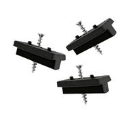 JIAYUET 200PCS Composite Decking T Clips with Screws, 5mm Spacer for WPC Flooring Widely Compatible Hidden Fasteners