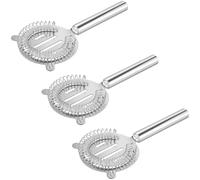 JIAYUET 3PCS Stainless Steel Cocktail Strainer, Drinks Strainer for Making Cocktails, Home Bars, Themed Parties