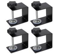 JIAYUET 4Pcs C Clamp,Heavy Duty Tiger G Clamp for Desk Mounting,80x50x65mm,Black