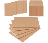 JIAYUET 50Pack A5 Kraft Paper Sketchbook Bulk,72 Pages A5 Blank Brown Sketchbook, 205 x 140 mm