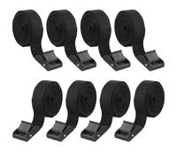 JIAYUET 8 Pack Cam Buckle Tie Down Straps, 2.5m x 25mm Adjustable Heavy Duty Lashing Straps for Truck, Bicycle, Boat and Car