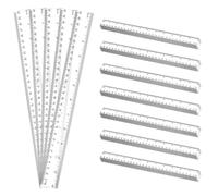 JIAYUET 80 PCS 30cm Clear Ruler, 12 Inch Plastic Multipack Transparent Ruler Shatterproof Straight Rulers for Office Architects