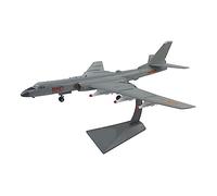 JIAYUNEU 1：100 For H6 Fighter Model Diecast Alloy Simulation Airplane Desktop Decoration Collectible Gift Miniature Hobby Playset(A)