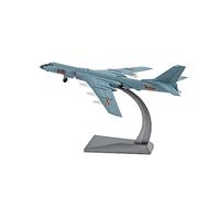 JIAYUNEU 1：100 For H6 Fighter Model Diecast Alloy Simulation Airplane Desktop Decoration Collectible Gift Miniature Hobby Playset(B)