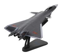 JIAYUNEU 1/100 Scale Fighter Model for J-20 Flanker Combat Aircraft Kids Diecast Metal Plane Planetoy Set