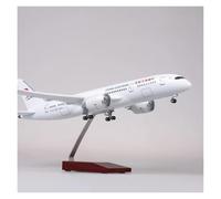 JIAYUNEU 1:130 For 47cm B787 DieCast Resin Model Collectible Display W Lighting And Wheels Aircraft Miniature Hobby Playset(With light)