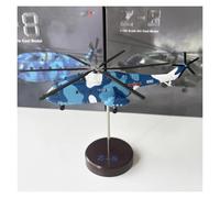 JIAYUNEU 1:144 For Z-8 Helicopter Model Armed Aircraft With Propellers Alloy Toys Collection Miniature Hobby Playset(Blue)