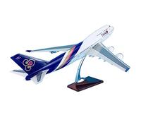JIAYUNEU 1 150 47cm Airplane To Assemble Aircrafts Boeing B747-400 For Thai Metal Die Casting Plane Model Planetoy Set