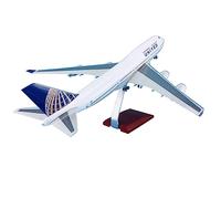 JIAYUNEU 1 150 47cm With Wheels Airplane Aircrafts Boeing B747-400 For United Scale Die Casting Plane Model Planetoy Set