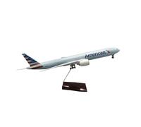 JIAYUNEU 1:150 For B777 Jet Plane Toy Resin With Wheels Diecast Model Static Display Collectible Miniature Hobby Playset(Without light)